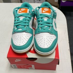 Nike Dunk Low, Teal/Kumquat